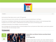 Tablet Screenshot of kunstverein-on.de